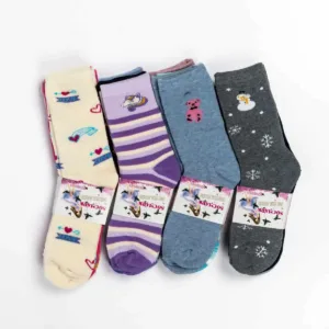 Pack 3 medias para niña con diseños de invierno | Suaves y resistentes