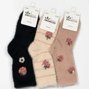 Pack de 3 Medias piel de conejo para invierno