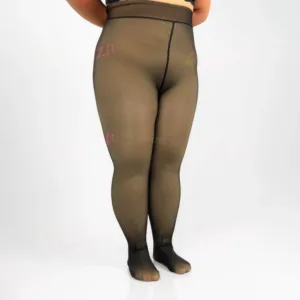 Panty efecto piel talla grande | Térmico y con apariencia de piel natural